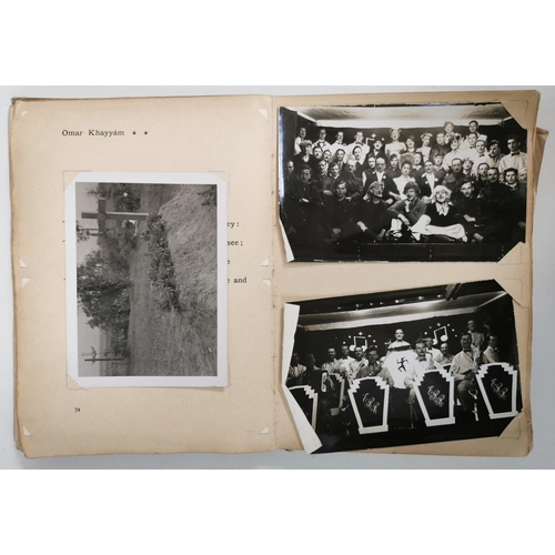 141 - A unique photo book of prisoners of war in Stalag XXI-A camp. The album was made from an adapted cop... 