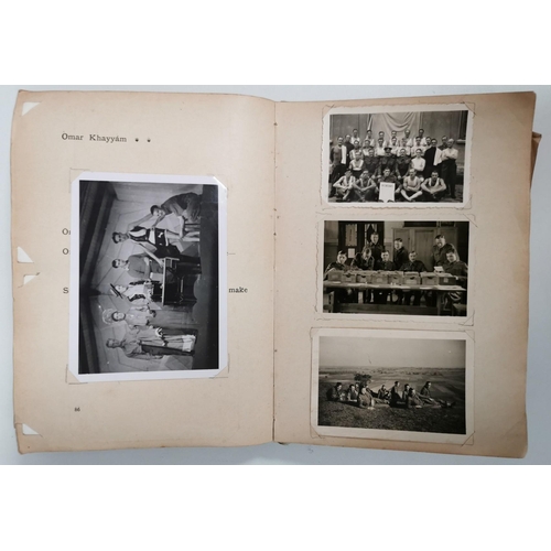 141 - A unique photo book of prisoners of war in Stalag XXI-A camp. The album was made from an adapted cop... 