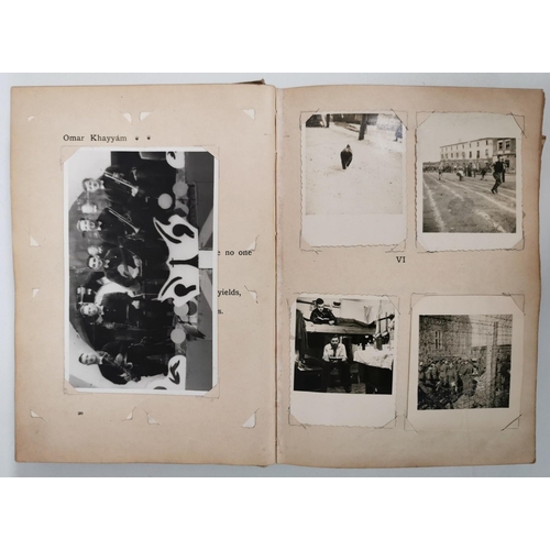 141 - A unique photo book of prisoners of war in Stalag XXI-A camp. The album was made from an adapted cop... 