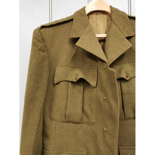 155 - A British WWII Tunic. No buttons/badges present.