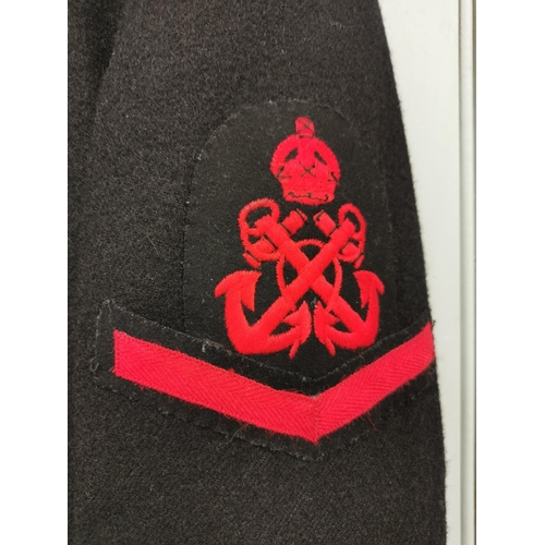 157 - A WWII era, Royal Navy Petty Officer Chief Electrician's Tunic.