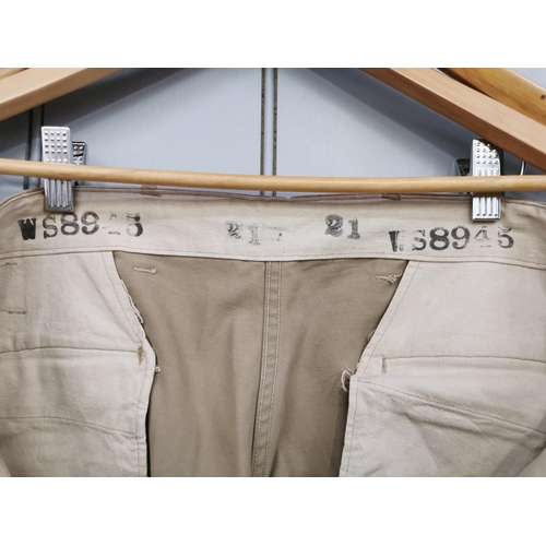 164 - A pair of khaki, WWII Officer's breeches.