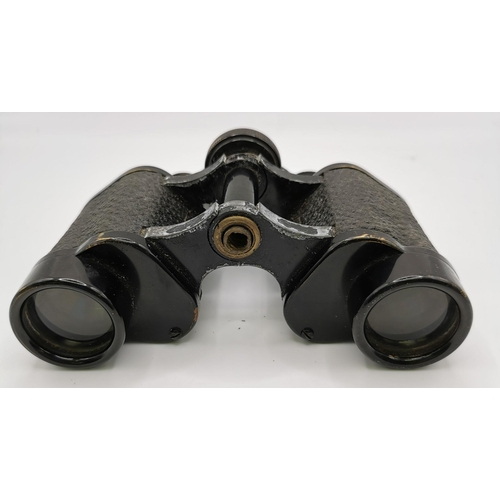 249 - A pair of WI-era 'Kenbar Deluxe' 8 x 30, French binoculars. Complete with leather carry case.