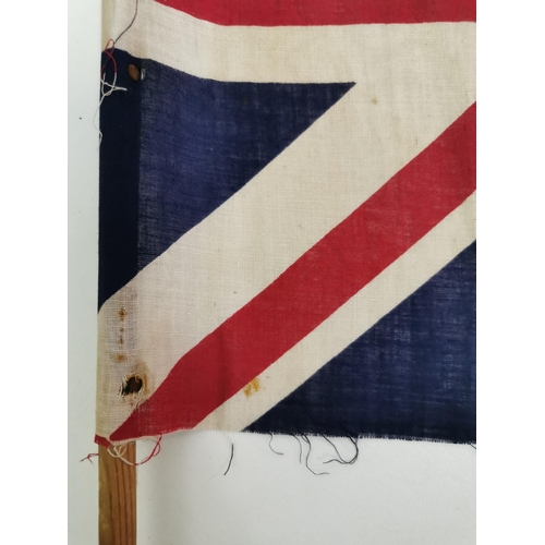 261 - A pair of WWII VE Day (likely) Union Jack hand-flags.