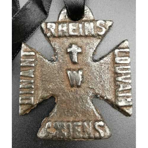 284 - A British made replica, propaganda WWI Iron Cross.