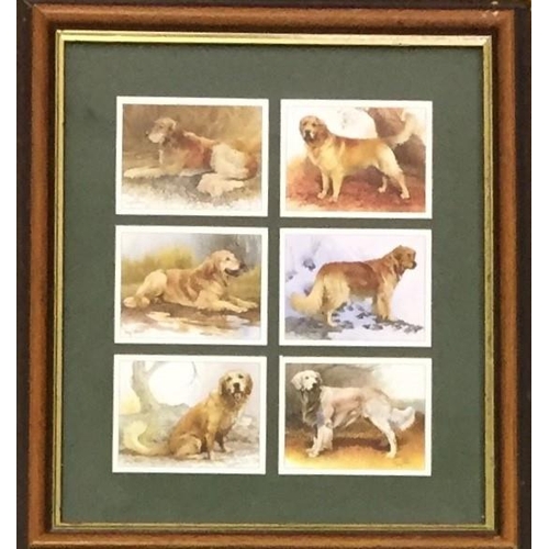 413 - A mixed collection of framed & unframed artwork. To include prints, framed 'Imperial Dog Collection'... 