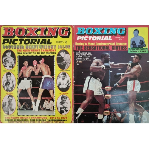 426 - A collection of twenty-four editions of 'Boxing Pictorial' magazine, dated between November 1974 & O... 