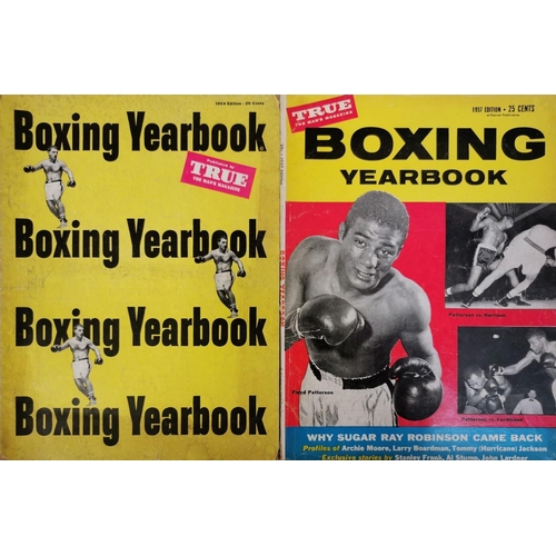 429 - A collection of five editions of 'Boxing Yearbook' annual magazine. To include 1954, 1957, 1959, 196... 