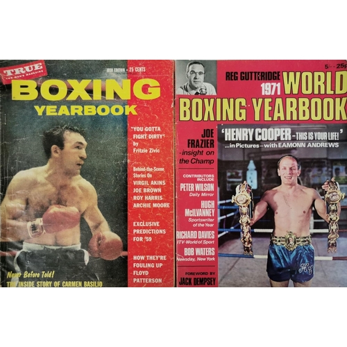 429 - A collection of five editions of 'Boxing Yearbook' annual magazine. To include 1954, 1957, 1959, 196... 