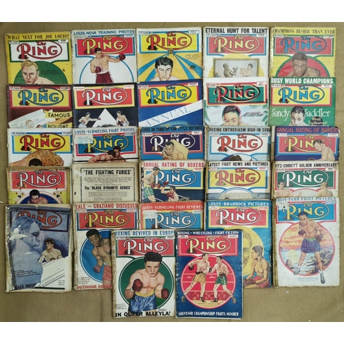 432 - A large collection of approximately three hundred & twenty-one editions of 'The Ring' magazine, date... 