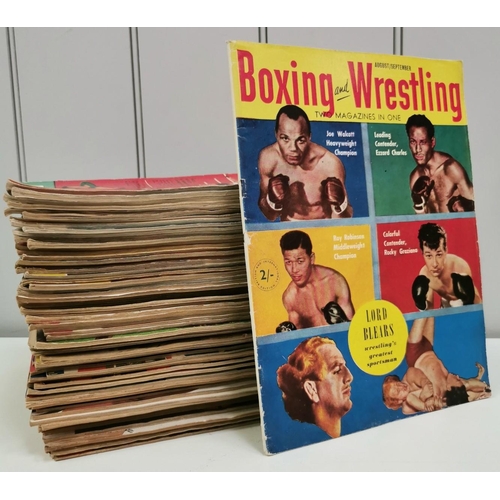 433 - A collection of approximately seventy editions of 'Boxing and Wrestling' magazine, spanning Vol 1, n... 