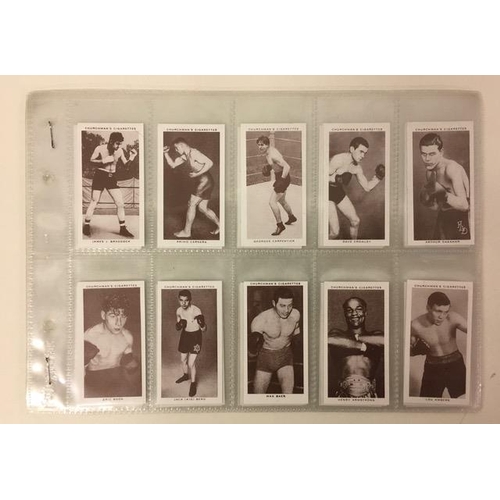 436 - A collection of boxing photographs, with facsimile signatures, together with a set (no's 1-50) of 'B... 