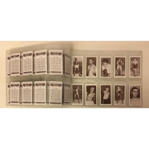 436 - A collection of boxing photographs, with facsimile signatures, together with a set (no's 1-50) of 'B... 