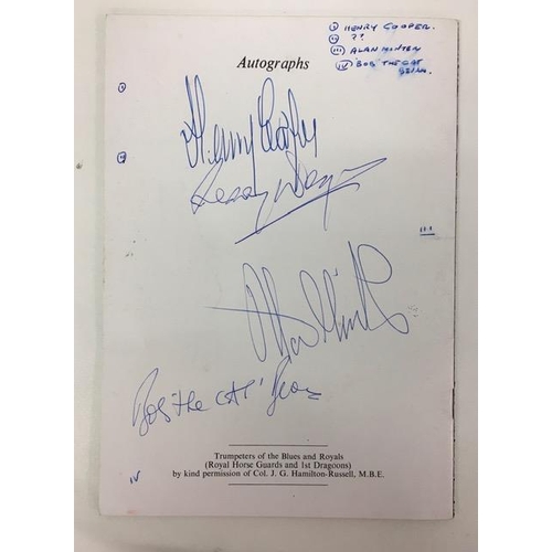 442 - A Henry Cooper Boxing Evening autographed programme, dated 7 February 1983. Back page signed by Henr... 