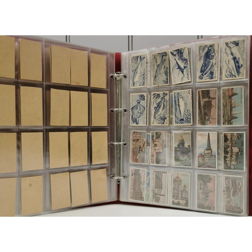 1616 - A collector's album of cigarette cards. To include: Turf Cigarettes - '50 Zoo Animals', '50 British ... 