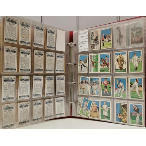 1616 - A collector's album of cigarette cards. To include: Turf Cigarettes - '50 Zoo Animals', '50 British ... 