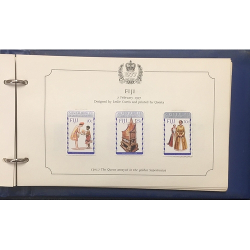 1637 - A complete set of 1977 Queen's silver jubilee stamp collection.