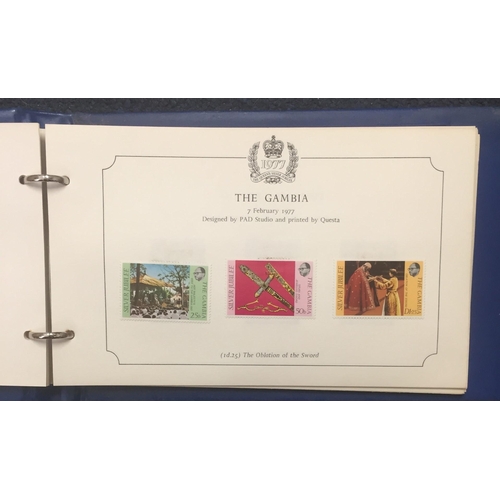 1637 - A complete set of 1977 Queen's silver jubilee stamp collection.