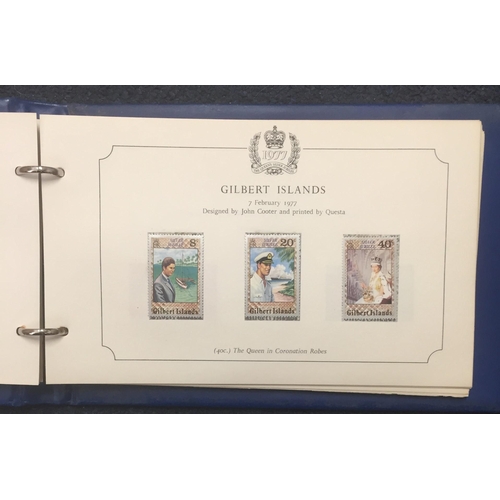 1637 - A complete set of 1977 Queen's silver jubilee stamp collection.