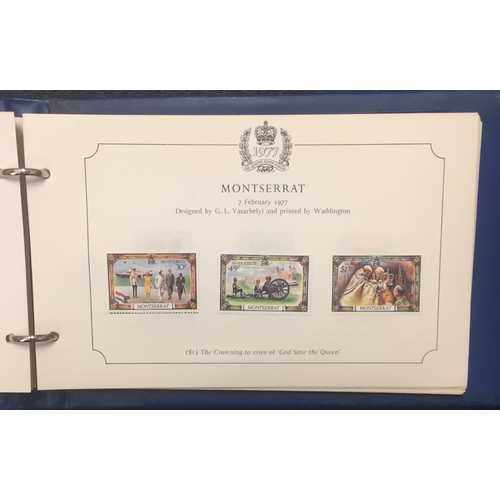 1637 - A complete set of 1977 Queen's silver jubilee stamp collection.