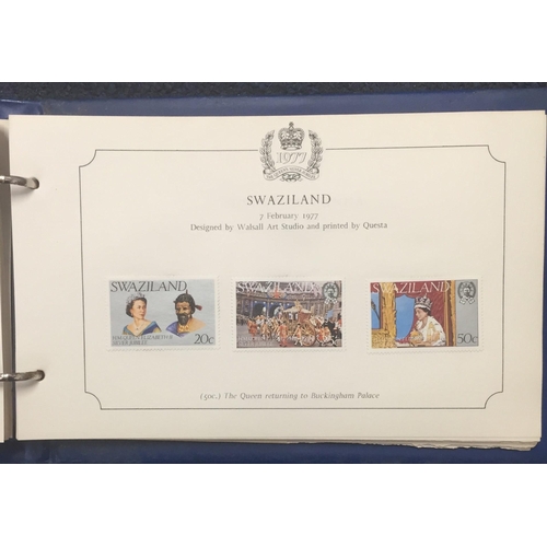 1637 - A complete set of 1977 Queen's silver jubilee stamp collection.