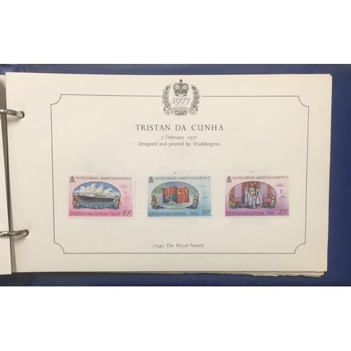 1637 - A complete set of 1977 Queen's silver jubilee stamp collection.