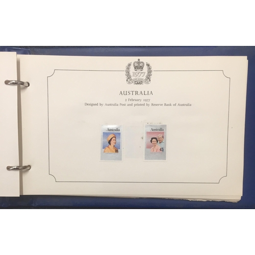 1637 - A complete set of 1977 Queen's silver jubilee stamp collection.