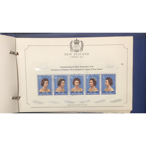 1637 - A complete set of 1977 Queen's silver jubilee stamp collection.