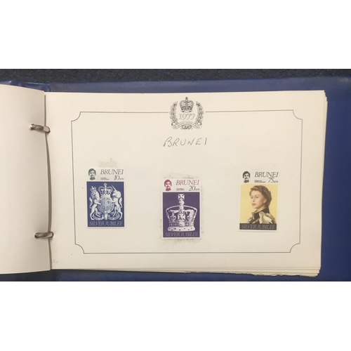 1637 - A complete set of 1977 Queen's silver jubilee stamp collection.