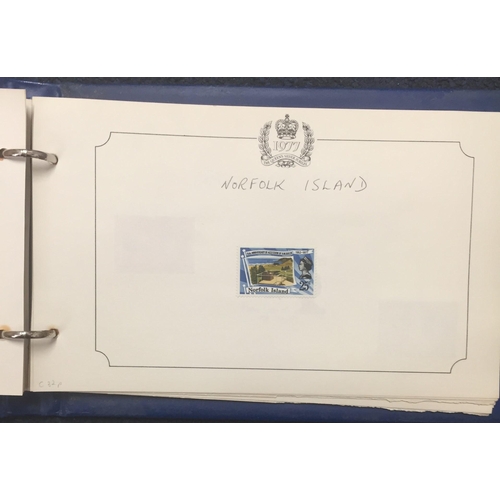 1637 - A complete set of 1977 Queen's silver jubilee stamp collection.