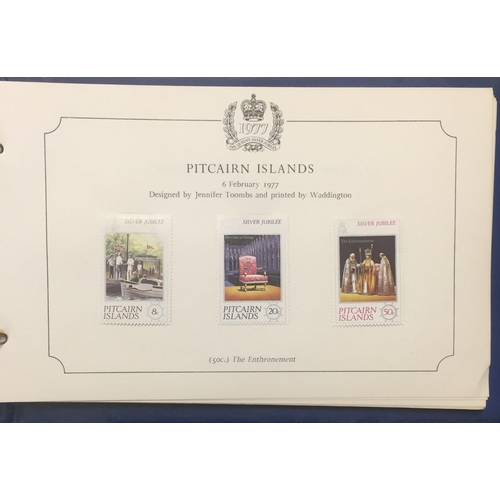 1637 - A complete set of 1977 Queen's silver jubilee stamp collection.