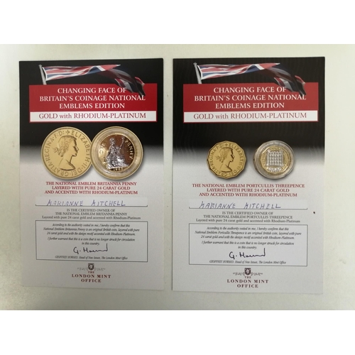 1664 - A collection of commemorative coins. To include 1953-2013 Queen's Jubilee Jersey gold-plated, proof-... 