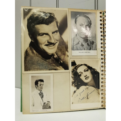 1698 - A collection of seventy-six black & white pictures & postcards (many autographed) of famous stars fr... 