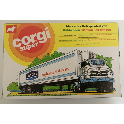 2205 - A boxed, Corgi Super Juniors, Mercedes Refrigerated Van, branded 'Gervais'. Model no.2028.