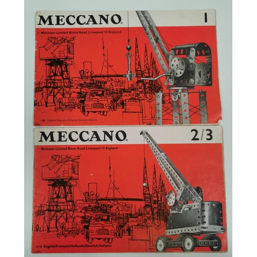 2525 - A collection of six 'Meccano' instruction leaflets & catalogues.