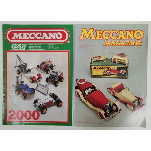 2526 - A selection of eight 'Meccano' instruction leaflets & catalogues. To include 'Meccano Magazine - 197... 