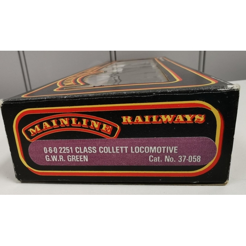 2714 - A boxed, Palitoy Mainline OO gauge 0-6-0 2251 Class Collett Locomotive G.W.R. Green. Model no. 37-05... 