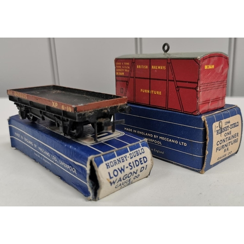 2720 - A collection of six, boxed Hornby-Dublo wagons. To include Goods Brake Vans B.R.(x2); Furniture Cont... 