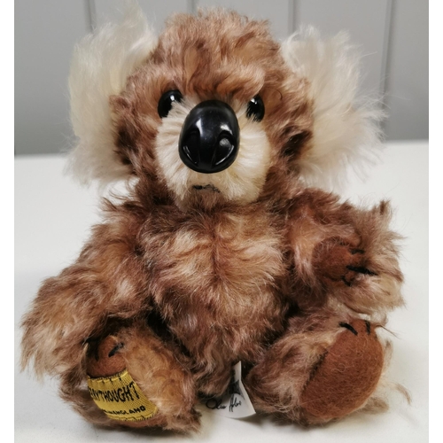 4040 - Merrythought 'Cheeky Koala' bear. Two-tone brown mohair. Catalogue no. T6KOAL. Height 15cm. Limited ... 