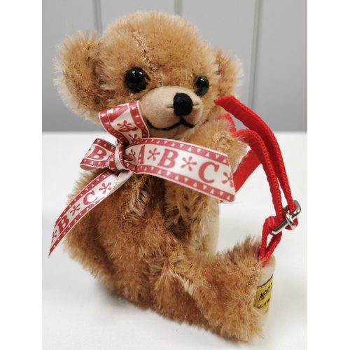 4041 - Merrythought 'Cheeky Back-Pack' bear. Brown mohair with accompanying ribbon & backpack. Catalogue no... 