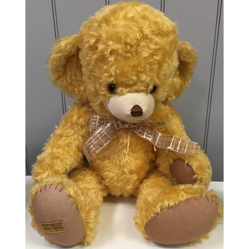 4044 - Merrythought 'Cheeky Amber Glow' large bear. Amber mohair with accompanying ribbon. Catalogue no. T2... 