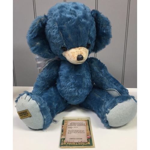 4046 - Merrythought 'Cheeky Azure' bear. Fully jointed, blue mohair. catalogue no. T17HS. Height 43cm. Limi... 