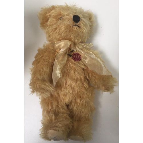 4075 - Dean's Rag Book Company 'Baxter' bear.  Golden mohair with accompanying, matching ribbon, from 2003.... 