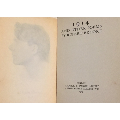 1684 - Rupert Brooke '1914 and Other Poems', by Rupert Brooke. A May 1915 edition, published by Sedgwick an... 