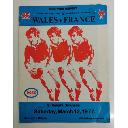 1760 - A collection of thirteen Wales international rugby programmes (some with ticket stubs), from 1970'2/... 