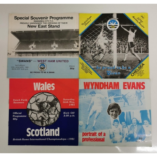 1766 - A collection of thirteen football programmes (international & league) & leaflets.