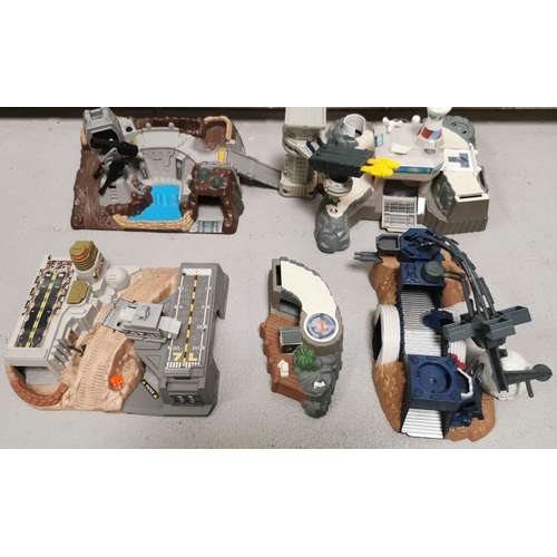 1857 - A collection of nine micro playsets, plus spares for additional similar playsets.