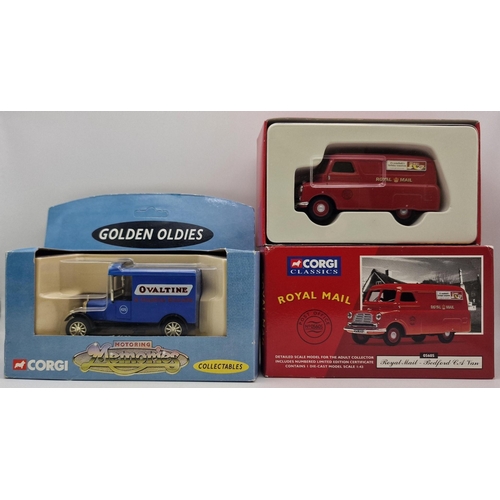 2202 - A collection of four boxed Corgi Classics. To include Golden Oldies 'Morris J - Cydrax' & Ford Model... 