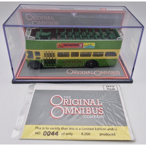 2204 - A collection of three Corgi Classics public transport vehicles. To include a boxed Bedford OB Coach ... 