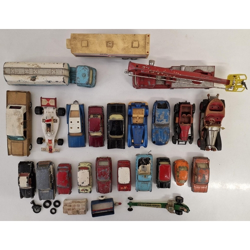 2213 - A collection of twenty-nine Corgi playworn diecast vehicles & accessories, mostly from 1960's & 70's... 